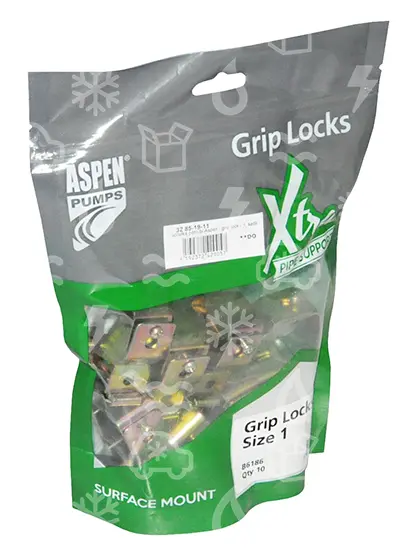 úchytka potrubí Aspen - grip lock - 1, sada 10 ks